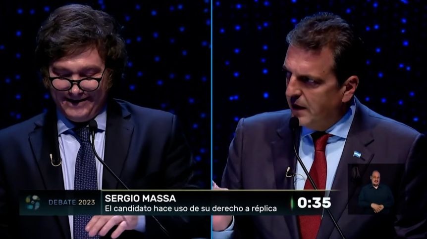 Pocas propuestas hubo y muchos choques personales, y de lo poco que se puede destacar está lo relacionado a las relaciones exteriores, precisamente el comercio con otros países, cuando el diputado aseguró que el Estado no se mezclaría en esos asuntos y dejaría todo librado al accionar de los empresarios privados, sin mencionar que eso privilegiaría a los que más tienen.