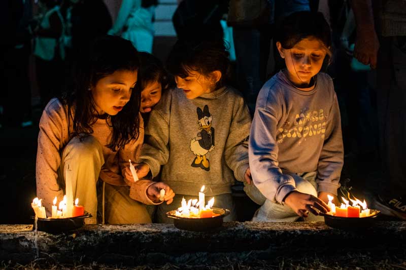 luminarias-cruz de los milagros-velas-tradición
