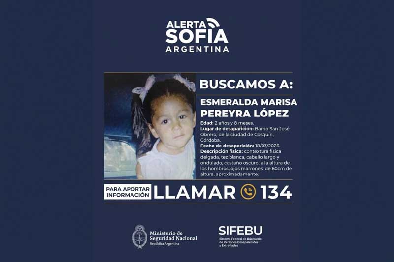 Desaparecida en Cosquín}