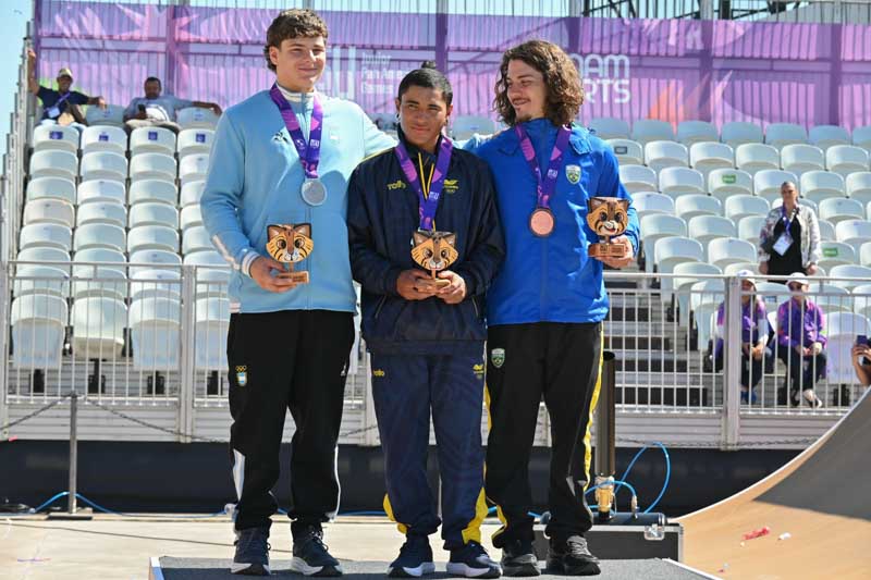 El podio lo completaron el colombiano Saúl Hernández, ganador del oro con 92.67 puntos, y el brasileño Davi Gibim, tercero con 79.67. Por su parte, Luz Corpacci, la representante femenina argentina, sufrió una caída en la fase pre competitiva, que le impidió continuar. 