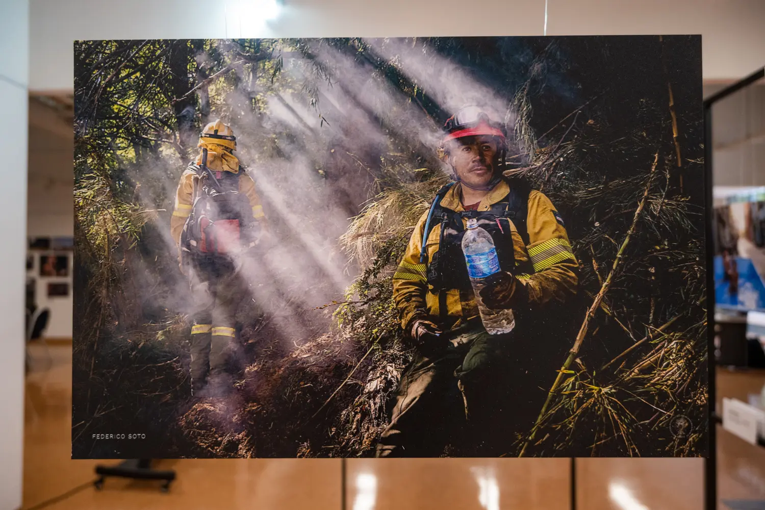 Las imágenes permanecen inmóviles en las paredes mientras los acontecimientos que registraron ya quedaron atrás. Esa permanencia es parte del valor documental de la fotografía: conservar un instante cuando el momento original ya terminó.