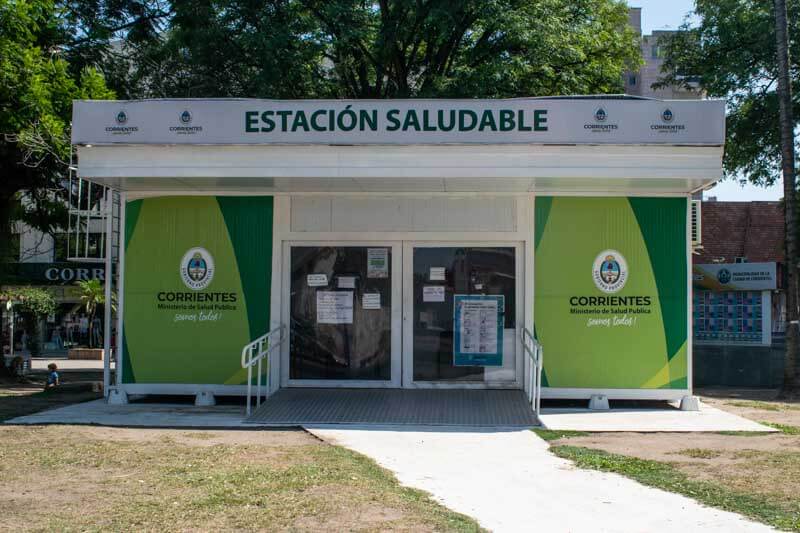 También la estación saludable de la plaza Cabral estuvo cerrada, por lo que en caso de necesitar información adicional se debe llamar al centro de atención telefónica.