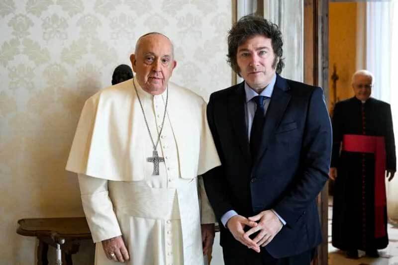 Javier Milei se reúne con el Papa Francisco 