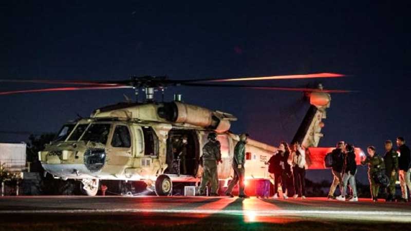 Hoy, en total, fueron liberados 10 rehenes en el marco de negociaciones internacionales, informó la Embajada hebrea.